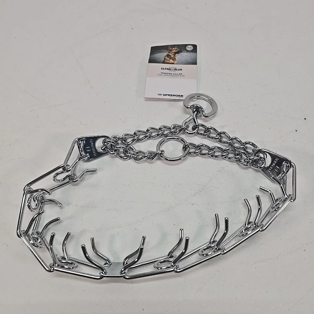 Herm Sprenger Ultra-Plus‎ Prong Training Collar - Chrome,3.25mm x 20